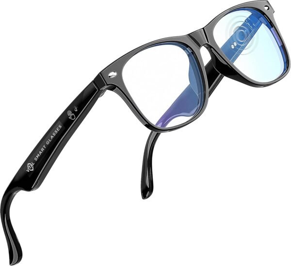 Vital Smart Glasses for Men AI Translation – Open-Ear Bluetooth 5.3 Audio, 130-Language Translator Vital Smart Glasses for Women UV400 Blue-Light Blocker Voice-Assistant Eyewear AI Glass