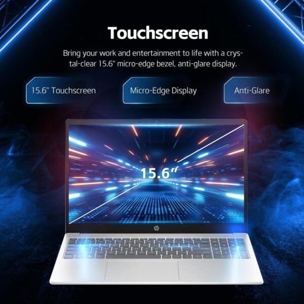 HP 2025 Pavilion 15.6" FHD Touchscreen Laptop Computer, 10-Core Intel i5-1334U, 64GB RAM, 1TB Storage (512GB SSD + 512GB External), Wi-Fi 6, Long Battery Life, Windows 11 with Microsoft Office