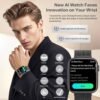 Smart Watches for Men Blood Pressure, DA GPT AI Waterproof Smartwatch, 1.9" AMOLED Display, 24/7 Heart Rate, Blood Oxygen, Stress Sleep Monitor, 123 Sports Fitness Tracker, Compatible Android and iOS