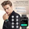 Smart Watches for Men Blood Pressure, DA GPT AI Waterproof Smartwatch, 1.9" AMOLED Display, 24/7 Heart Rate, Blood Oxygen, Stress Sleep Monitor, 123 Sports Fitness Tracker, Compatible Android and iOS