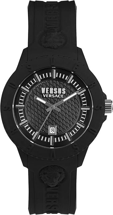 71dZSkRbXyS._AC_SY695_ Versus Versace Mens Tokyo. Sporty Fashion Watch with Date Function. Adjustable Silicone Strap. Includes Travel Gift Pouch.