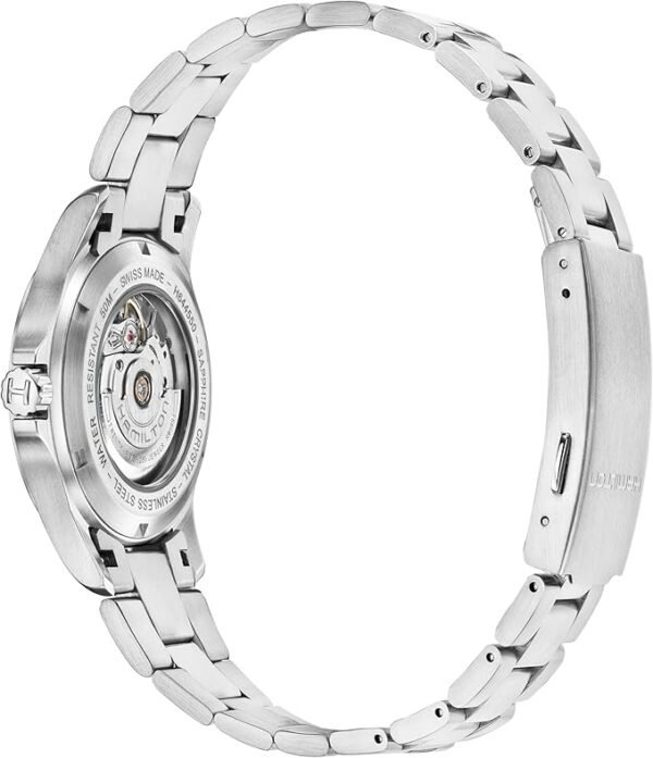 Hamilton Watch Khaki Field King Auto | Swiss Made | 40mm Stainless Steel Case | Black Dial Analog Watch | Silver Stainless Steel Bracelet