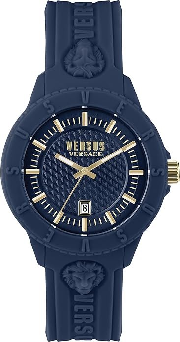 71mi0R74VjS._AC_SY695_ Versus Versace Mens Tokyo. Sporty Fashion Watch with Date Function. Adjustable Silicone Strap. Includes Travel Gift Pouch.