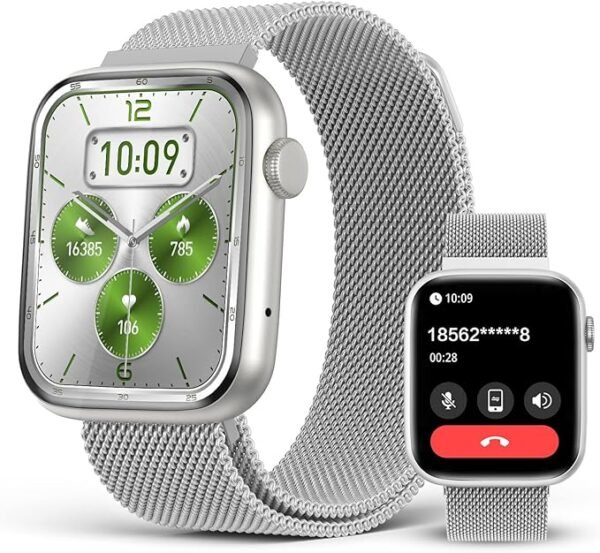 Smart Watches for Men Blood Pressure, DA GPT AI Waterproof Smartwatch, 1.9" AMOLED Display, 24/7 Heart Rate, Blood Oxygen, Stress Sleep Monitor, 123 Sports Fitness Tracker, Compatible Android and iOS