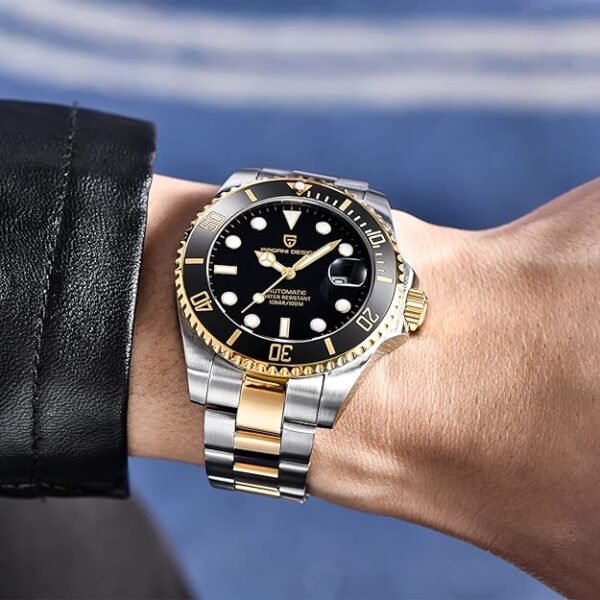 71qBSuKfxDL._AC_SY625_ Watches for Men Pagani Design 42MM Automatic Watch Mechanical Stainless Steel Waterproof Diving Watch