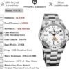 PAGRNE DESIGN Pagani Design Watches for Men Japanese NH34 Automatic GMT Watches Mechanical 40mm Stainless Steel Sapphire Mirror 10Bar Dive Watch 1762