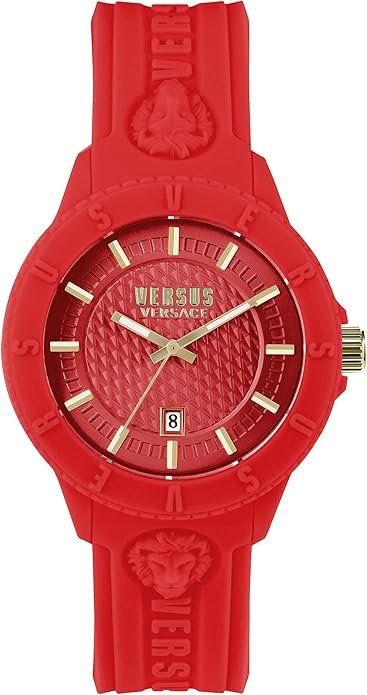 71tpBOT+rsS._AC_SY695_ Versus Versace Mens Tokyo. Sporty Fashion Watch with Date Function. Adjustable Silicone Strap. Includes Travel Gift Pouch.