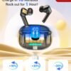 Ear Buds Wireless Earbuds - Bluetooth 5.3 Headphones (48H Playback) Built in Mic with LED Display Charging Case, IP7 Waterproof Earphone for iPhone Andriod Phones Laptop Sports Workout