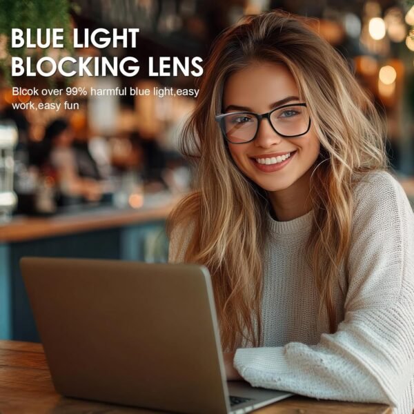 812gC6pNRSL._AC_SL1500_ Smart Glasses, Blue Light Blocking Clear Lenses + Magnetic Clip-On Sunglasses, Bluetooth Glasses with Open Ear Speaker, Voice Assistant Compatible for iPhone Android