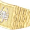 Ioka - 14K Solid Yellow Gold 14MM Scorpion Men's Ring