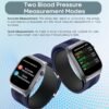 Blood Pressure Smart Watch Air Pump Air Bag, Voice Broadcast, Data Sharing, 2.06" AMOLED Fitness Tracker, 24/7 Heart Rate/Blood Oxygen/Sleep SOS,Black