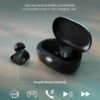PHILIPS TAT1219 Wireless Earbuds,True Wireless Headphones,Powerful Bass with 10 mm Driver,Clear Call Quality with AI Mic,18 H Battery Life,Bluetooth 5.3,IPX4 Rating,Ergonomic Design for Comfort,Black