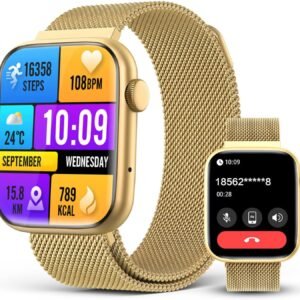 Smart Watches for Men Blood Pressure, DA GPT AI Waterproof Smartwatch, 1.9" AMOLED Display, 24/7 Heart Rate, Blood Oxygen, Stress Sleep Monitor, 123 Sports Fitness Tracker, Compatible Android and iOS