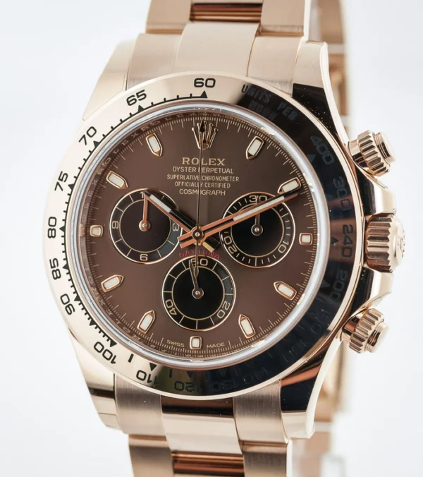 Rolex Cosmograph Daytona Chronograph Automatic Chronometer Brown Dial Men Watch 40Mm