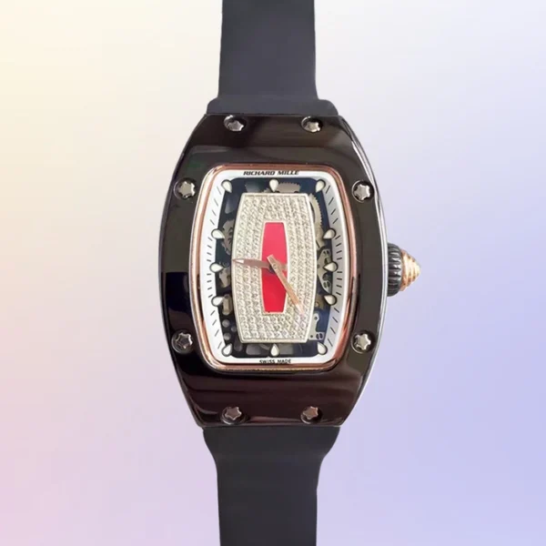 Richard Mille Rm07-01 Around 31 45Mm Ladies Rm07-01-002 Automatic Red With Diamonds Dia