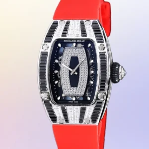 Richard Mille Rm 07-01 Ladies Automatic Watch Black With Diamonds Dial