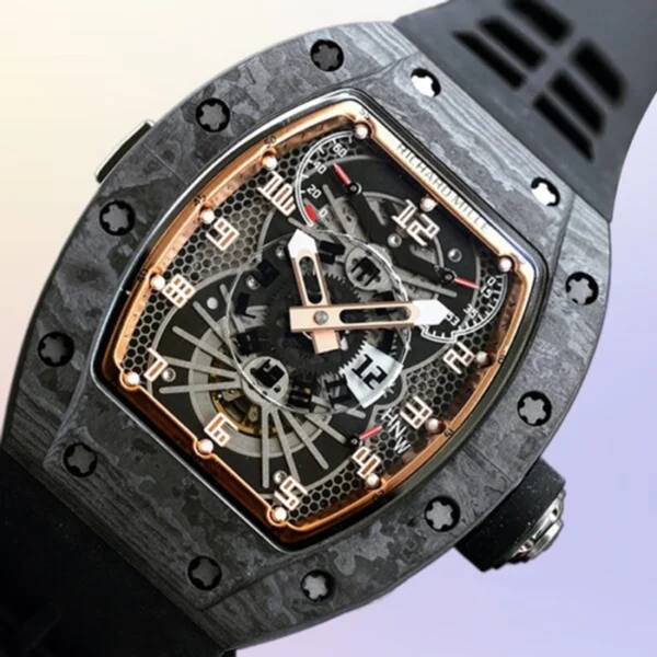 product-img-6863666a1ca3ce22f77a634d Richard Mille Men Rm022 Black Dial