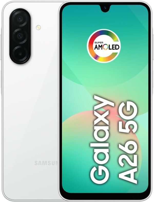 SAMSUNG Galaxy A26 5G 2025 with AI | 256GB, 8GB, Dual SIM | 6.7" 120Hz AMOLED, IP67 Water Resistant, Android 15 | International Model Factory Unlocked for T-Mobile, Global | 25W Charger Bundle (Black)