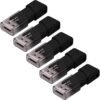 P-FD128X5ATT03-MP 128GB Attaché 3 USB 2.0 Flash Drive, Black (Pack of 5)