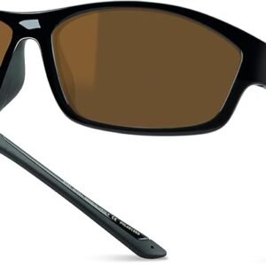 B.N.U.S Corning glass lenses polarized sunglasses for men and women UV400 Protection for Fishing Cycling Driving Italy made