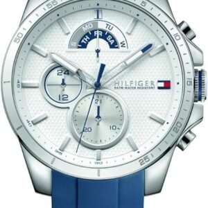 Tommy Hilfiger Men's 1791348 Cool Sport Analog Display Quartz Silver Watch