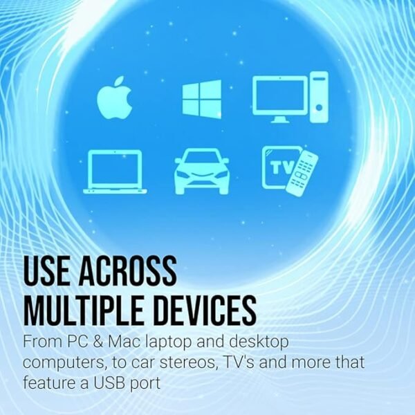 128GB Turbo Attaché 3 USB 3.0 Flash Drive, Silver (Pack of 2)