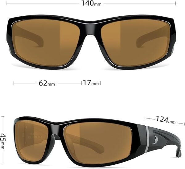 BNUS Polarized Sunglasses with Corning Glass Lens - High Definition, Fashionable, and Scratch-Resistant