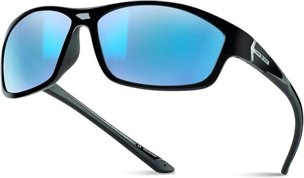 B.N.U.S Corning glass lenses polarized sunglasses for men and women UV400 Protection for Fishing Cycling Driving Italy made