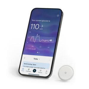 Version 1.0.0 Lingo Wearable Continuous Glucose Monitor, OTC CGM & App, Made by Abbott. Tracks Glucose Response to Food, Fitness, Sleep. 1 Biosensor Lasts Up to 14 Days*. For iPhone 11 Device or Later, US Only.
