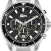 Lacoste Mainsail Men's Chronograph Watch - Stainless Steel - Water Resistant up to 5ATM/50 Meters - Contemporary, Sporty - Premium Fashion Timepiece - Gift for Him - 43mm