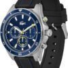 Lacoste Mainsail Men's Chronograph Watch - Stainless Steel - Water Resistant up to 5ATM/50 Meters - Contemporary, Sporty - Premium Fashion Timepiece - Gift for Him - 43mm