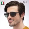 Ray-Ban RB3663 Square-Round Shaped Sunglasses for Men & Women with Official RAYBAN Eyewear Kit