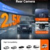 Vantrue N4S 3 Channel Front Inside Rear Dash Cam, 2.7K+1440P+1440P WiFi Dash Camera w/PlatePix™, STARVIS 2 x HDR x IR Night Vision, Voice Control, GPS, 24/7 Parking Mode, Support 1TB Max