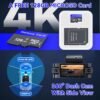 4 Channel Dash Cam 360° View,4K Front Rear Inside Dashcam,Left Right Dash Camera for Cars,Built-in GPS, 5G WiFi,Voice Control,Night Vision, 24/7 Recording Parking Mode Monitor, Free 128G Card