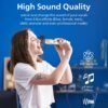 71KeGdw-McL._AC_SL1500_ PHILIPS S2508 Portable Karaoke Machine,Party Bluetooth Speaker with 2 Karaoke Microphones,7 H Battery,Multi-Colored Light Modes with Display Screen,6 Vocal Effects,USB,AUX or TF Card Input,Mini,White