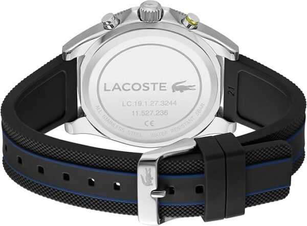 Lacoste Mainsail Men's Chronograph Watch - Stainless Steel - Water Resistant up to 5ATM/50 Meters - Contemporary, Sporty - Premium Fashion Timepiece - Gift for Him - 43mm