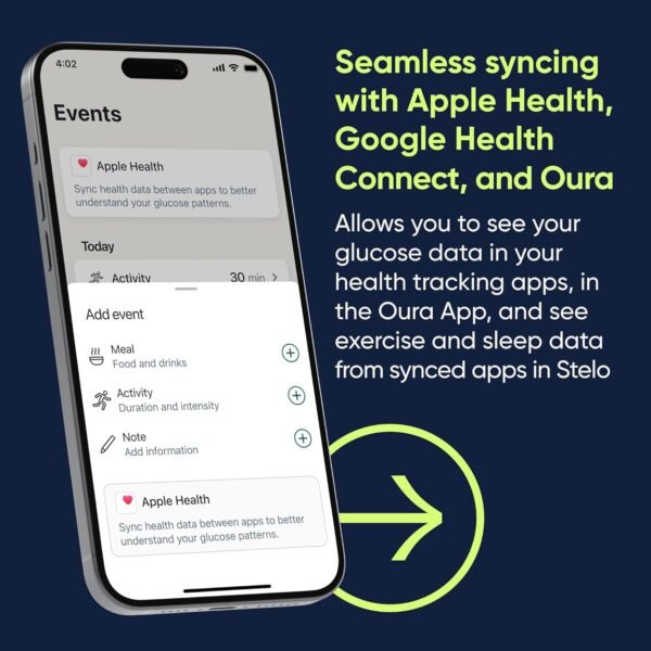 Stelo Glucose Biosensor & App by Dexcom - A Leader in Continuous Glucose Monitoring (CGM). 24/7 Tracking & Personalized Insights to Reveal Patterns. 2-Pack (Up to 15 Days Each). iOS & Android.