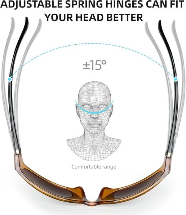 BNUS Polarized Sunglasses with Corning Glass Lens - High Definition, Fashionable, and Scratch-Resistant