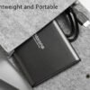 500GB Ultra Slim Portable External Hard Drive HDD USB 3.0 Compatible with PC, Laptop, Charcoal Grey