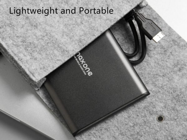 500GB Ultra Slim Portable External Hard Drive HDD USB 3.0 Compatible with PC, Laptop, Charcoal Grey