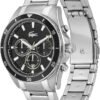Lacoste Mainsail Men's Chronograph Watch - Stainless Steel - Water Resistant up to 5ATM/50 Meters - Contemporary, Sporty - Premium Fashion Timepiece - Gift for Him - 43mm