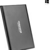500GB Ultra Slim Portable External Hard Drive HDD USB 3.0 Compatible with PC, Laptop, Charcoal Grey