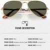 Ray-Ban RB3925 AVIATOR MAX Pilot Shaped Sunglasses for Men & Women with Official RAYBAN Eyewear Kit – Classic Timeless Design