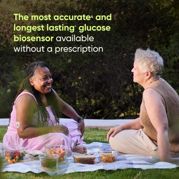 Stelo Glucose Biosensor & App by Dexcom - A Leader in Continuous Glucose Monitoring (CGM). 24/7 Tracking & Personalized Insights to Reveal Patterns. 2-Pack (Up to 15 Days Each). iOS & Android.