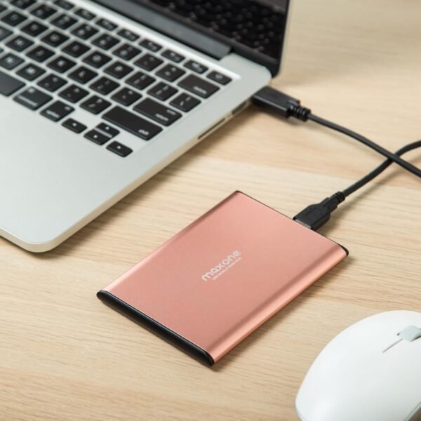 250GB Ultra Slim Portable External Hard Drive HDD USB 3.0 Compatible with PC, Laptop, Rose Pink