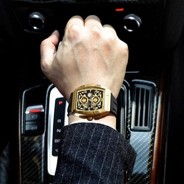 NAVIFORCE Men Quartz Watch Auto Date Week Business Dress Analog Wrist Watches