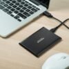 500GB Ultra Slim Portable External Hard Drive HDD USB 3.0 Compatible with PC, Laptop, Charcoal Grey