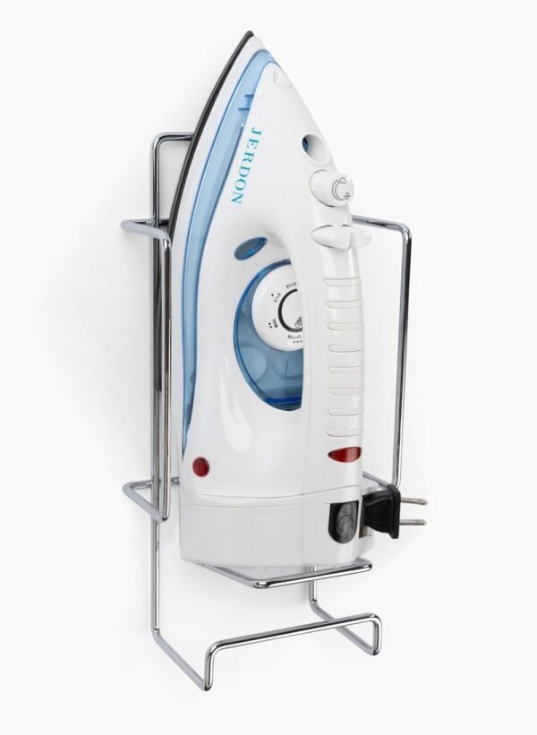 Jerdon Hotel Iron with Retractable Cord - Mid-Size, White Clothing Iron - Dual Auto Shut-Off - 7-Foot Retractable Cord - 1200 Watts