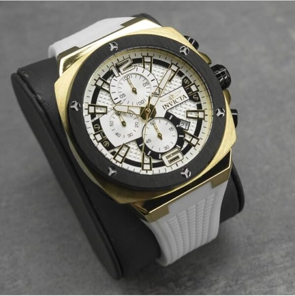 INVICTA Racing Men 47mm Stainless Steel Gold + Black Gold dial Quartz