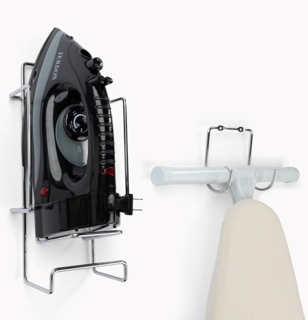 Jerdon Hotel Iron with Retractable Cord - Mid-Size, White Clothing Iron - Dual Auto Shut-Off - 7-Foot Retractable Cord - 1200 Watts